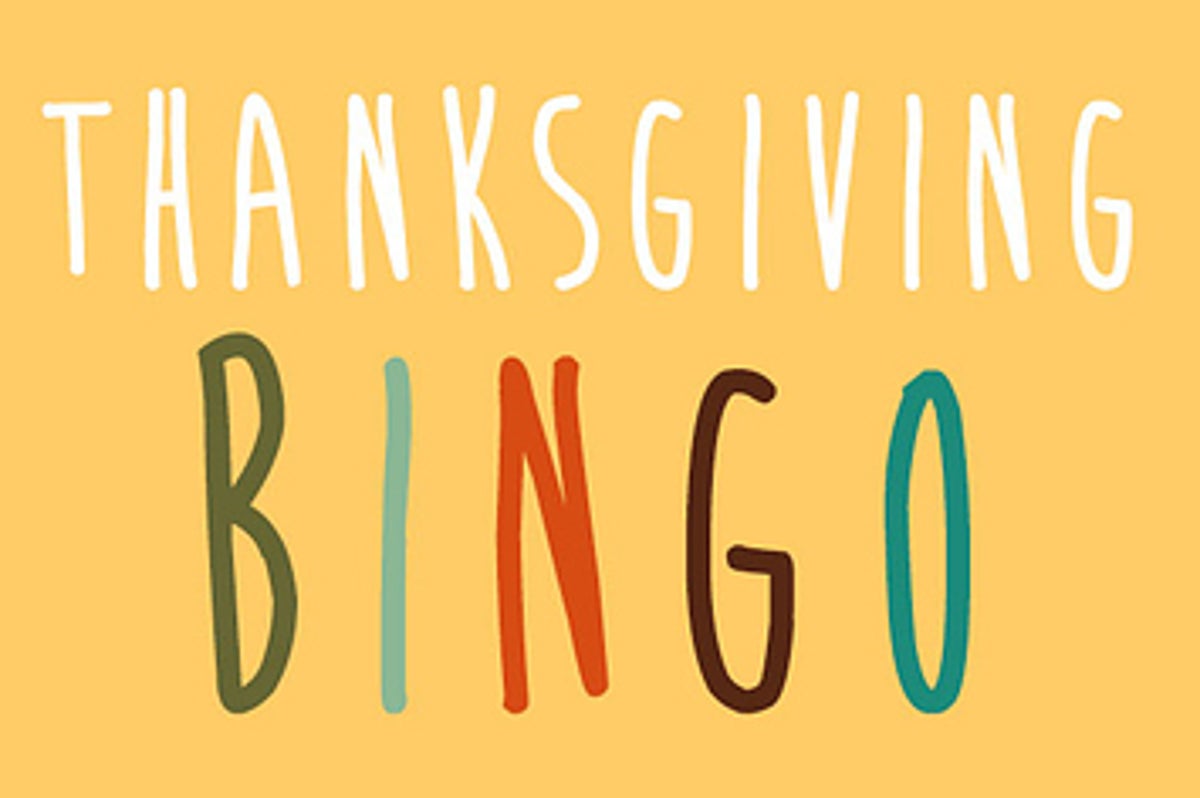 Thanksgiving Bingo