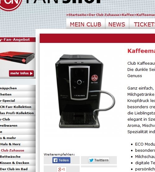 FC Nürnberg makes sure it's fans are pumped with caffeine