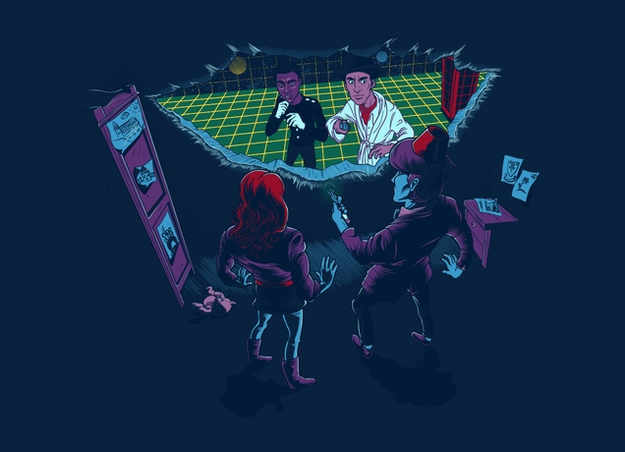 You might not even really love Doctor Who- you just really, really love television. You’re moving on to the British catalog of television shows since you’ve already exhausted binge watching the best of the US on Project Free Tv, and you’re kicking off with everyone’s favorite Time Lord series. You’re stoked to see this design because you geek out to the fact you totally get both references (that’s Abed and Troy from Community playing Inspector Spacetime on the other side of that wall- for all you less TV savvy).