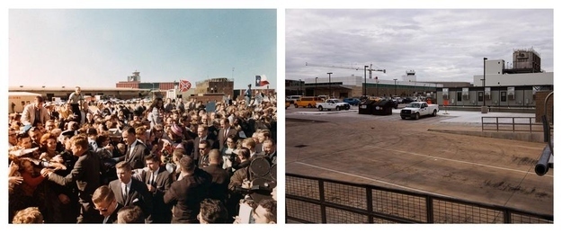 Haunting Photos Of JFK Assassination Landmarks, Then And Now