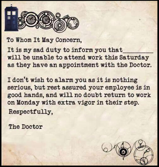 Non-Whovians, be kind to the bow-tie-wearing-Allons-y-shouting people in your lives. This is a pretty big day for them. Maybe make a bowl of fish fingers and custard for them or find some jelly babies...