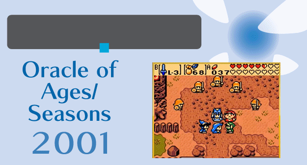 Released together, these games mark the next chapter in the Fallen Hero timeline. Link is once again asked to rescue Zelda — she's in danger of being sacrificed by Twinrova (a pair of nasty Gerudo witches) in order to revive the indisposed Ganon. Link ultimately prevails, defeating Twinrova, and the partially resurrected janky Ganon is easily thwarted. At the game's conclusion, Link is seen sailing off into the horizon.