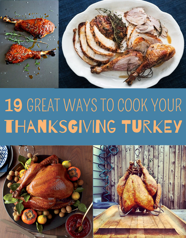 19 Great Ways To Cook Your Thanksgiving Turkey