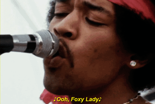 “I wrote Foxy Lady so long ago by now she’s going to have three kids. We’ll dedicate it to her children, because she’s worn out with it.”