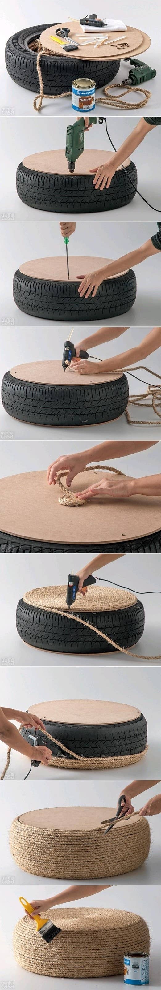 For the person with too many tires and not enough low-level uncomfortable seating.