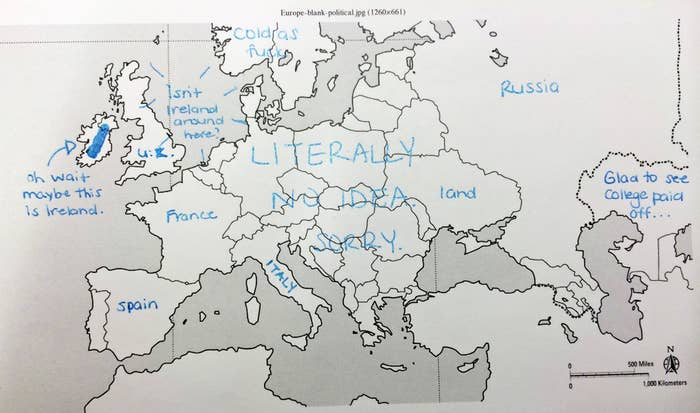 Americans Try To Place European Countries On A Map