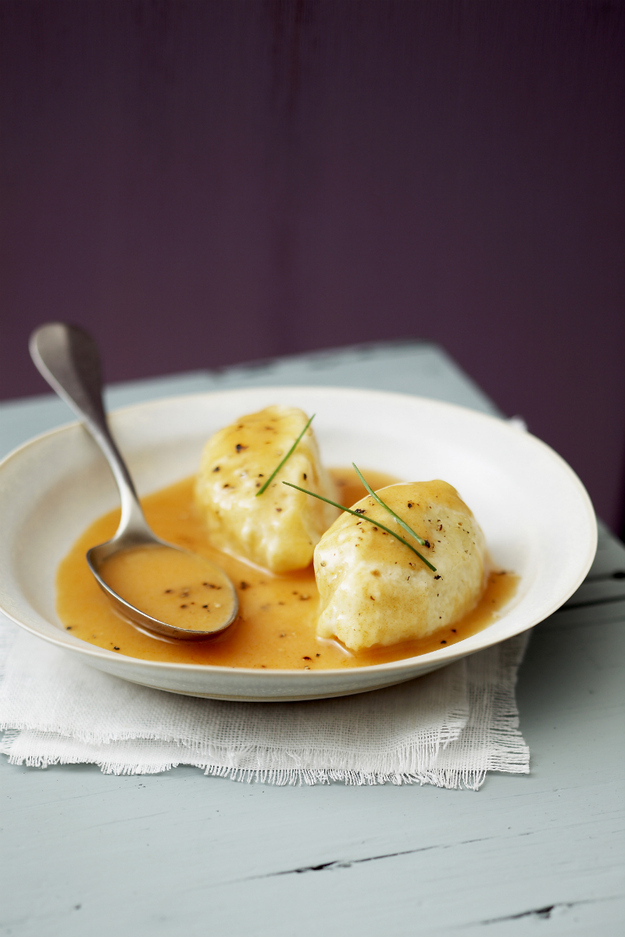 Quenelles of Pike with Lobster Sauce