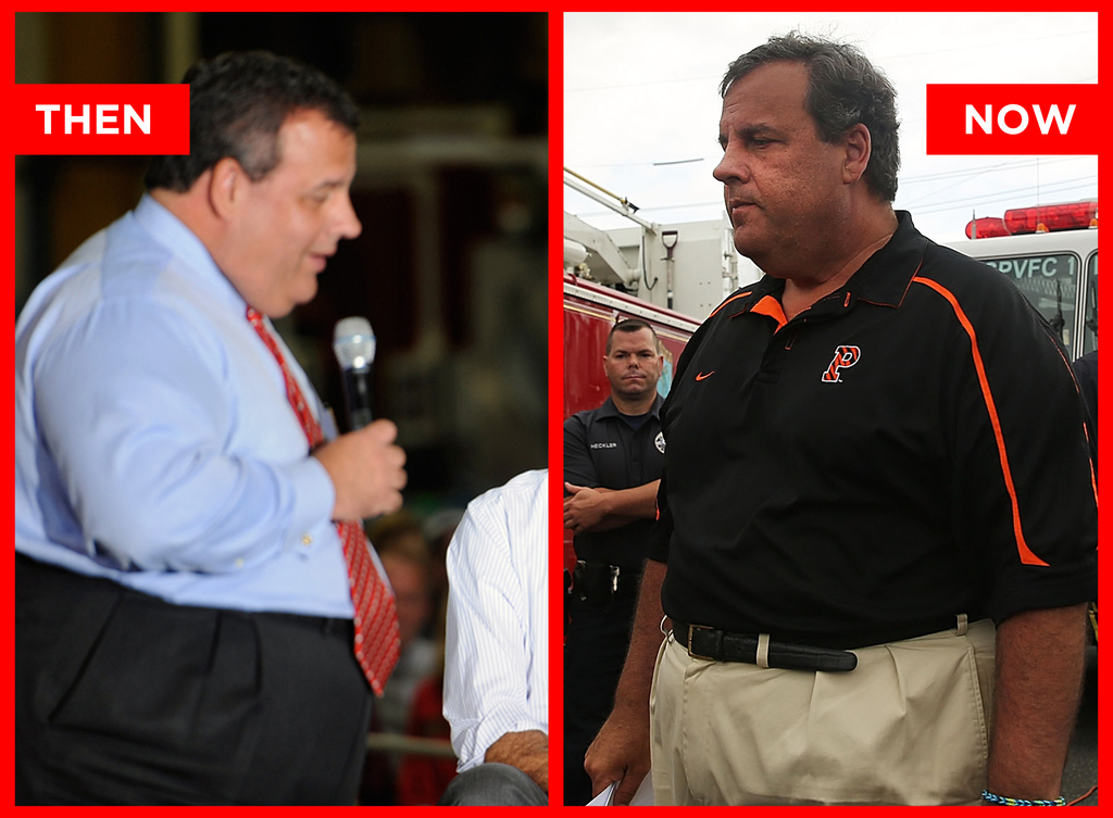 Chris Christie flaunts his weight-loss AND wins MVP at Yankees