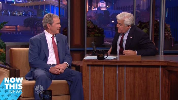 George W Bush Paints An Amazing Portrait Of Jay Leno