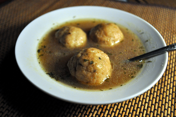 Matzo balls are surprisingly simple to make. Recipe here.