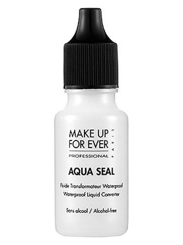 Mix a few drops of this transparent liquid with anything (foundation, cream eyeshadow, cream liner, lipstick) to waterproof your makeup. Get it from Sephora for $21.