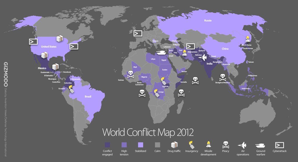 Already, wars all around the world are being fought over natural resources, even if the involved parties deny it. Past wars were intrinsically tied with the accumulation of natural resources. This will only continue in the future as natural resources become more and more limited due to usage and population growth within a company-controlled consumer world.-Eli Langson