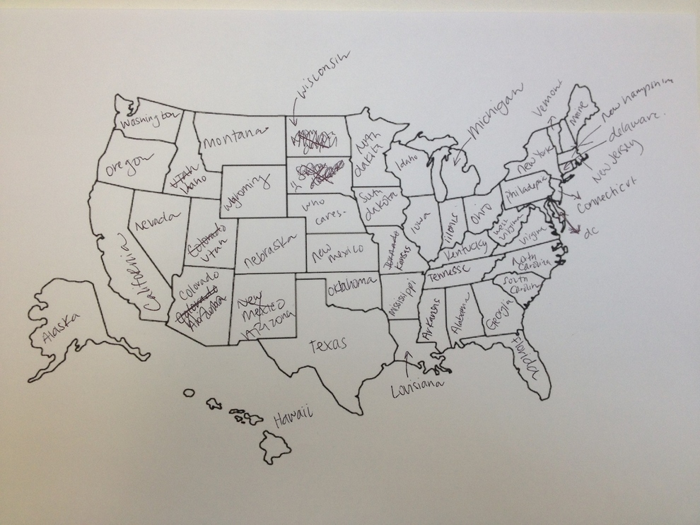 It S Thanksgiving So We Asked Brits To Label The United States