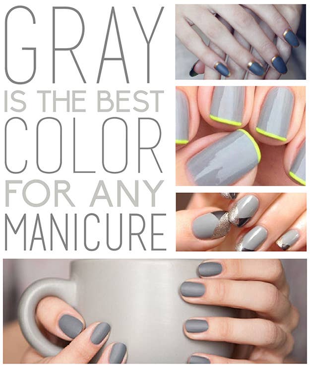 Gray Is The Best Color For Any Manicure