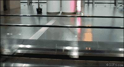 Moving walkways! Escalators! Trams! Planes!What is this wonderland?