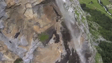 The idea of wing-suiting has been around for centuries, but it took the 21st century material to make it a reality - along with some incredibly gutsy pilots. Jeb Corliss has pioneered as much as anyone else, including this first ever flight underneath a waterfall.