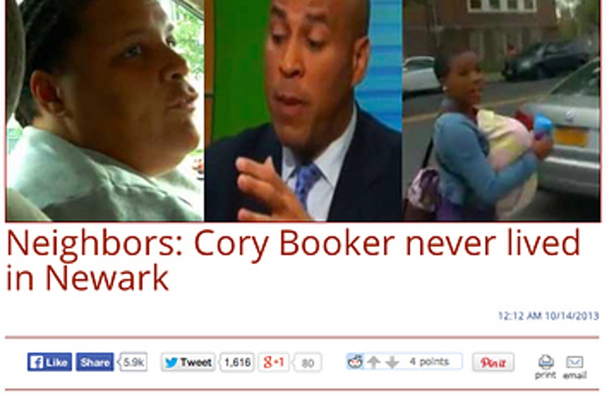 Reporter Who Questioned Cory Booker's Residency Also Worked For Anti