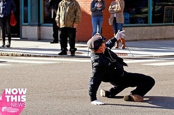 Holiday Cop Dances While Directing Traffic