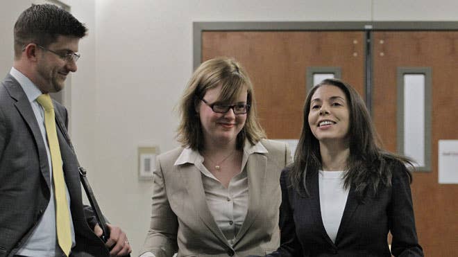 Fox News reporter Jana Winter (right)