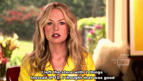If you are in the kind of place where you go needing one thing and leave with fourteen, (I’m looking at you IKEA, Target, and H&M), then make a list and do not allow the siren song of random, unnecessary gifts to lure you onto the rocky shores of eating ramen until your next paycheck.