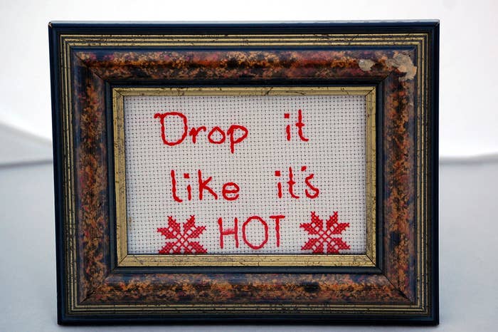 Words are more meaningful when you use needle and thread.