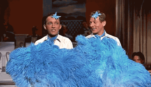 Kaye was actually the third choice; after Astaire turned down the role, it was subsequently offered to Donald O'Connor, who had to pull out due to illness.(via here, here)