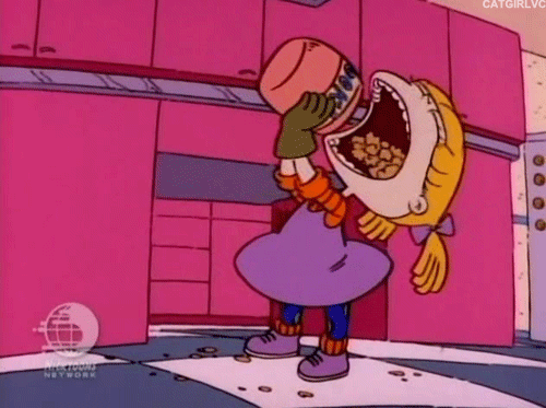 Just like Angelica Pickles from The Rugrats.