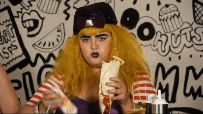 "Hello, me. Would you like to go through the drive-thru for the fifth time today?""Why yes, me. That sounds delightful."