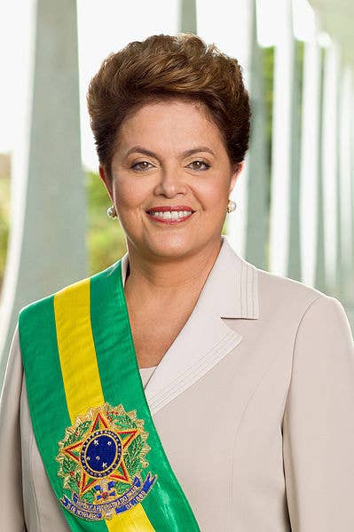 Who is she?: President of BrazilHow does she run the world?: She grew up in an upper-middle class family and became a socialist in her youth, eventually joining various urban guerrilla groups fighting the military dictatorship in the 1960s. She was jailed and reportedly tortured between 1970 and 1972. She slowly worked her way up through the world of Brazilian politics, working as Minister of Energy from 2002 until a corruption scandal in 2005 resulted in her taking over the position of Chief of Staff. She was elected President in late 2010, as the result of support from many high profile figures both inside and out of Brazil. Due to her Bulgarian heritage, there was also a media frenzy in that country surrounding her election. She is now leading the country through one of its most exciting and turbulent periods, as it prepares fro the FIFA World Cup and 2016 Summer Olympics.