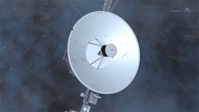2. Voyager has left the solar system. Yes, something made by humans and launched from Earth in the 70s is now in interstellar space. Someone put the Enterprise crew on alert.
