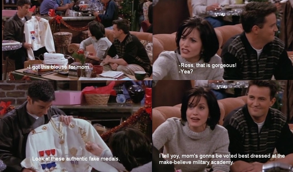 Ross's awesome present for his mom.