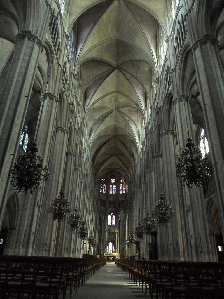 Imagine walking into a building that soars 38m (125 feet) above you, with an endless nave flanked by two correspondingly smaller vaults to either side. What do you do? You take a seat and let your mouth hang open, transfixed by this 800 year old marvel of epic geometry.
