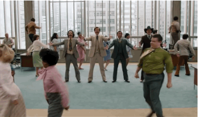 A brief shot from the musical number that was cut from Anchorman 2, but still made the film's trailer