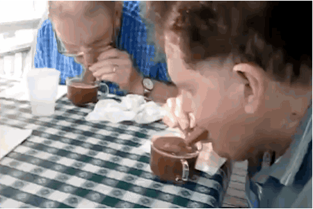 The Tim Tam Slam: Bite the corners off a Tim Tam, then use it as a straw in coffee or hot chocolate. The cookie melts and gets all ooey-gooey as the hot drink passes through it.