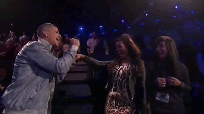 He gave that lady the vapors.