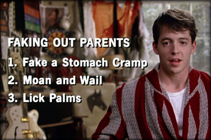 Mom or Dad have been through too much training to be duped.