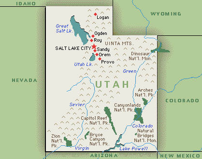 Yes, THAT Utah where the Latter-Day Saints Mormon church just happens to be based.