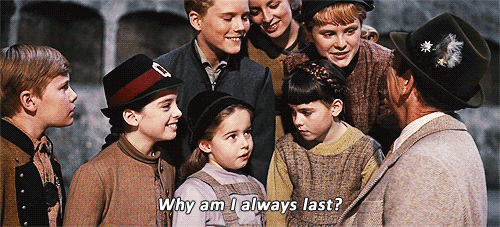 In the closing shot, when the family is climbing over the hills to safety, it is not really Kym Karath as Gretl on the shoulders of Captain von Trapp. In the DVD version, it is revealed that while in Austria, Kym Karath gained a lot of weight. This was one of the last shots filmed and so she was evidently a bit too heavy to be carried on Christopher Plummer's back. Plummer requested a stunt double and that is who's seen being carried on his back.