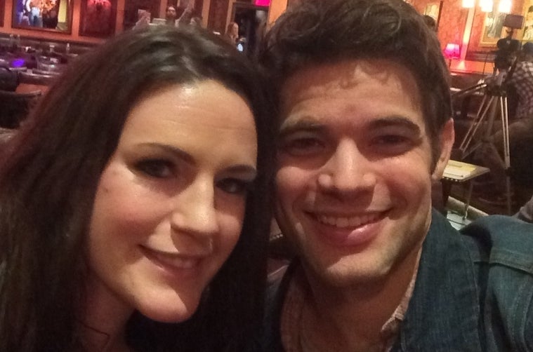 Carrie Manolakos and Jeremy Jordan