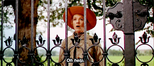 When Maria is running through the courtyard to the Von Trapp house in "I Have Confidence", she trips. This was an accident; however, director Robert Wise liked this so much that he kept it in the movie. He felt it added to the nervousness of the song and of the character.