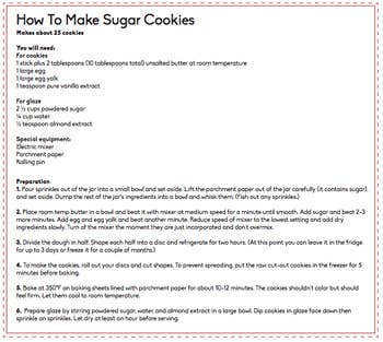 How To Make A Sugar Cookie Kit To Give As A Gift