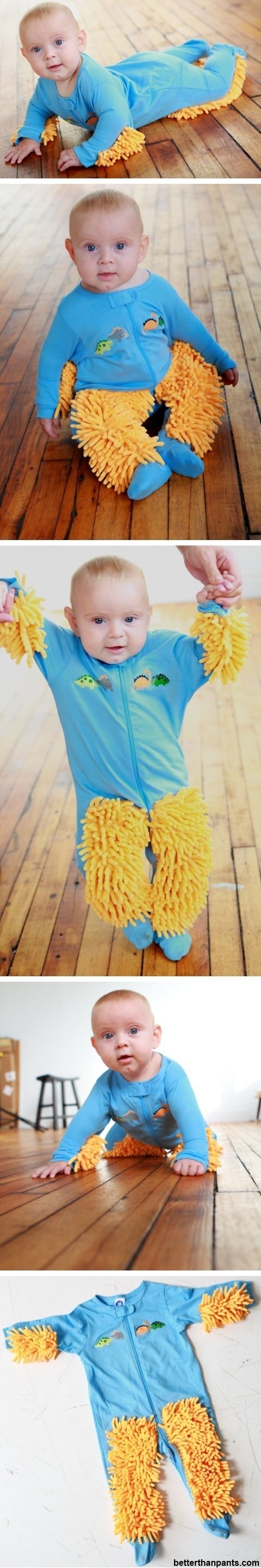 A baby mop outfit: