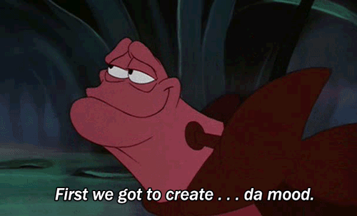 Sebastian (The Little Mermaid)Hopefully he's just talking about the ocean.
