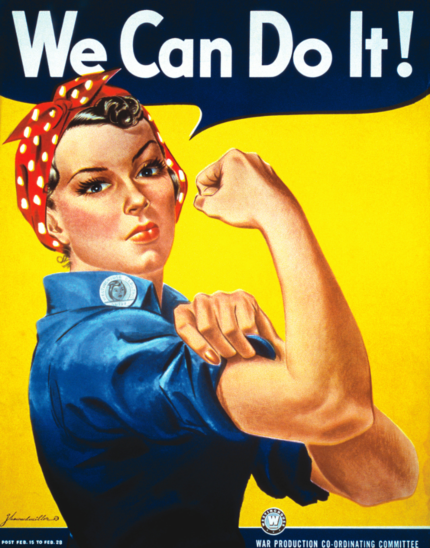 Fact: Rosie the Riveter was a vegetarian. (But no need to Google it).