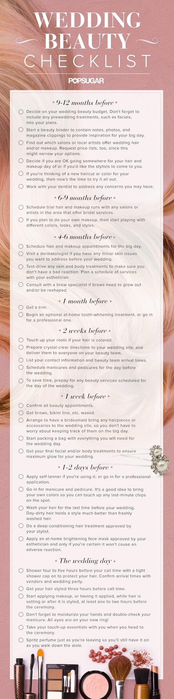 Don&#39;t forget your very important BEAUTY checklist.