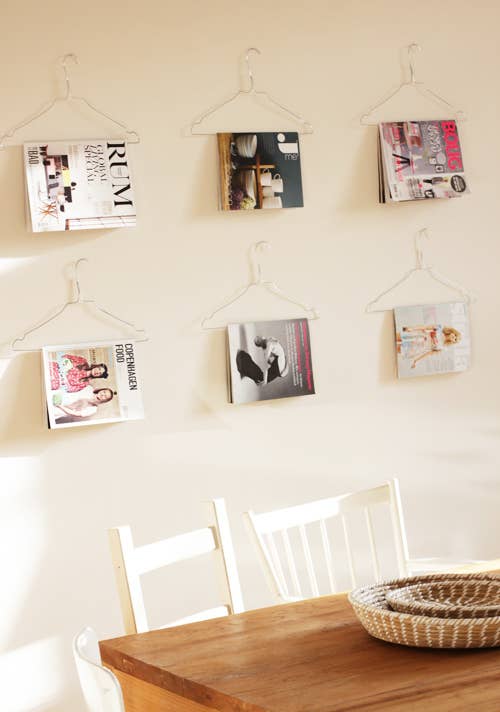 It's a step above taping torn covers to your dorm room walls.