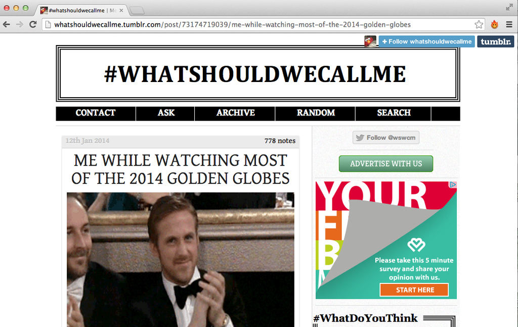 For the most bleugh day of the week, a pick-me-up in the form of this Tumblr account. Find a gif for every mood.
