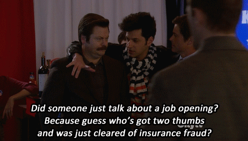Jean-Ralphio represents everything good about Parks and Recreation. Quote: "One time I waited outside a woman's house for five days just to show her how serious I was about wanting to drill her. Turns out, it was the wrong house. She loved the story anyway. We got to third base. Over the pants."