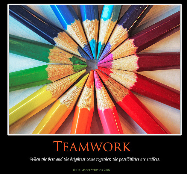 Obligatory teamwork-themed poster