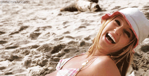 "Hehe look at the waves. Look at the sand!"